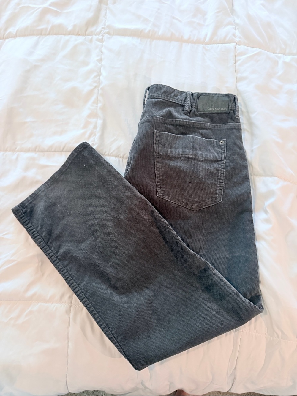 Calvin Klein Jeans Charcoal Black Corduroy